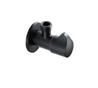Válvula angular de baño negra, válvula de llenado de control de agua for cocina, grifos, grifo mezclador de agua fría y caliente, accesorios estándar G1/2 304 de acero(HOT)