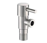 Válvula angular montada en la pared G1/2 de acero inoxidable para agua fría y caliente, núcleo de cerámica para baño y cocina
