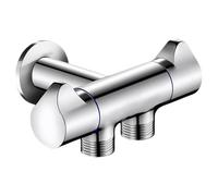 Válvula Angular Válvula De Ángulo G1/2 En T De Latón De Cuatro Vías Para Lavavajillas Lavadora Grifo Desviador Una Entrada Y Dos Salidas