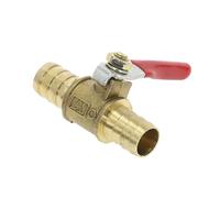 Valvula Antiretorno Agua 1 válvula pequeña de 6 mm, 8, 10 y 12 con espiga for manguera, latón, for agua, aceite, aire, gas combustible. Válvula bola cierre for tuberías para Lavadora(6mm Barb)