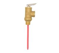 Valvula Antiretorno Agua Válvula TP BSP3/4" de alivio presión y temperatura como válvula seguridad 99C para calderas de aceite(3/4",BSP_0.8MPA)