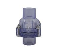 Valvula antiretorno drenaje sin retorno agua valvula antiolores desague retencion pvc no retorno cocina acuario (Diámetro interno 40mm)
