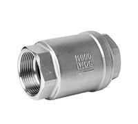 Válvula antiretorno Válvula de retención Vertical de Acero Inoxidable 304 Bomba de Agua H12 1/4 3/8 1/2 1 Pulgada válvula unidireccional de tubería de Agua DN8 10 15 20 32 50 65 (Size : 1/2")