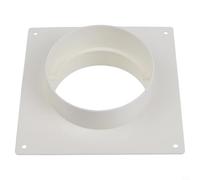 Válvula antirretorno de 100 mm de canal de 4 pulgadas para sistema de ventilación, secadora de aire de escape, detiene los ruidos de la tracción en frío, plástico blanco, se puede montar sin