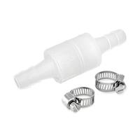 Válvula antirretorno de 6 mm, plástico duradero, desechable, resistente a la corrosión ácida, alcalina y salina, para agua, aire líquido, combustible y gas