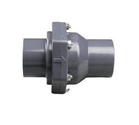 Válvula antirretorno de PVC de 50 mm con solapa de plástico interior, DN25, DN32 y DN40, universal, vertical y horizontal.(Inner 40mm)