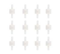 Válvula antirretorno de una sola vía de 12 piezas para alta temperatura e ideal para la industria, acuarios y equipos (6 mm/0,24 pulgadas (translúcida))