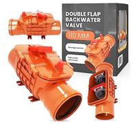 Válvula Antirretorno Diámetro dn 75 PVC Doble de no Retorno Anti-flood con Bloqueable Solapa de Volver Dos Solapas