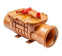 Válvula antirretorno DN 110 doble para montaje horizontal - Válvula de retención para conducciones de evacuación - Doble seguridad antirretorno, fiabilidad reforzada y larga duración