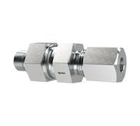 Válvula antirretorno, G 1/2 a, junta de corte, diámetro exterior del tubo: 14, PN máx. 400, SW1 27, SW2 27, SW3 32, acero galvanizado.