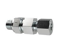 Válvula antirretorno, G 3/8 a, diámetro exterior del tubo: 10, PN máx. 400, SW1 22, SW2 24, SW3 22, acero galvanizado.