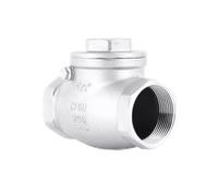 Válvula antirretorno horizontal de acero inoxidable 304, válvula de retención oscilante de acero inoxidable 1/2", 3/4", 1", 1-1/4"(DN10)