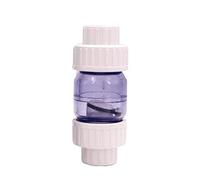 Válvula antirretorno unidireccional, Conector de tubería de Agua de riego de jardín de PVC Transparente, Junta de Tubo de Tanque de Acuario, 1 Uds.(White 25mm)
