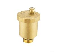 Válvula auto de cobre amarillo de la ventilación para los sistemas térmicos solares con la fabricación de la precisión y los tamaños múltiples del hilo de la compatibilidad (1/2 '')