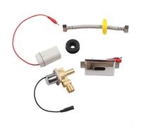 Válvula automática de descarga de urinario por infrarrojos con sensor de inducción de 6 V CC, solenoide de metal que ahorra agua para instalación higiénica de baños públicos (A)