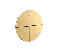 Válvula AXOR ShowerSelect ID de hansgrohe, 3 consumidores, empotrada, redonda, 36779250, Color: Óptica de oro cepillado