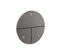 Válvula AXOR ShowerSelect ID de hansgrohe, 3 consumidores, empotrada, redonda, 36779340, Color: Cromo negro cepillado