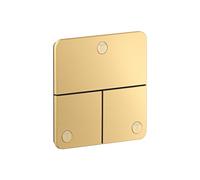 Válvula AXOR ShowerSelect ID de hansgrohe, 3 consumidores, empotrada, softsquare, 36781250, Color: Óptica de oro cepillado