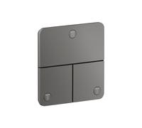 Válvula AXOR ShowerSelect ID de hansgrohe, 3 consumidores, empotrada, softsquare, 36781330, Color: Cromo negro pulido