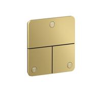 Válvula AXOR ShowerSelect ID de hansgrohe, 3 consumidores, empotrada, softsquare, 36781990, Color: Óptica Oro Pulido