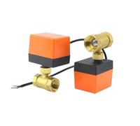 Válvula Bola Motorizada 2 Vías Latón 1/2" 3/4" 1" Solenoide Eléctrica Tres Hilos Y Dos Controles 220V AC 12V DC Piezas válvulas motor(12 VCC,1/2")