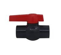 Valvula bola pvc 20 25 32 40 50 63 75 90 110mm llave de paso pvc encolar grifo pvc agricola valvula esfera agua tuberia tubo (Diámetro Interno 50mm)