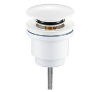 Válvula Click-clack, válvula Lavabo desagüe, tapón Lavabo desagüe, tapón Grande Compacto Color Blanco
