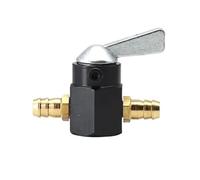 Válvula Combustible Depósitos de combustible para Grifo de gasolina/combustible en línea universal de 6 mm y 8 mm para motocicleta, interruptor de encendido y apagado(8mm black)