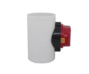 Valvula compuerta ventilacion regulable pvc compuerta aire acondicionado motorizada de aspiracion regulacion caudal AC220 DC12 DC24v (DC24v - 110mm Diámetro Interno)