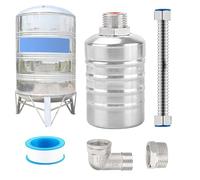 Válvula Controladora De Nivel De Agua - Válvula De Bola Flotante Automática Mini,Accesorio de Acero Inoxidable para Piscinas, Bebederos de Ganado y Destiladores