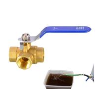 Válvula de 3 vías, acoplador de rosca hembra en forma de T, accesorio de | Válvula de 3 vías, acoplador de rosca hembra en forma de T, mango de palanca, conector práctico para fontanería