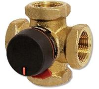 Válvula de 4 vías de mezcla latón DN25 PN10 serie VRG141 Ref 11640400