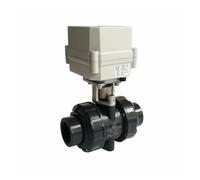 Válvula de accionamiento eléctrico UPVC DN25, CA 110 V-230 V, TF25-P2-C, BSP/NPT, 1'', actuador de plástico, 10 NM, encendido/apagado, 15 s, CE(Glue End,AC-CR202)