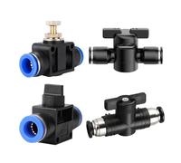 Válvula de acelerador neumática, conector de ajuste de manguera de Control de velocidad, accesorios neumáticos, ajuste LSA/HVFF/BUC 4mm 6mm 8mm 10mm 1 Uds.(BUC,4mm)