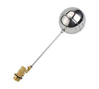 Válvula de acero inoxidable flotante macho de 3/4 con cuerpo de latón y junta Elite para control automático del nivel de agua, temperatura de goma