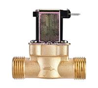 VáLvula De Agua, 1/2 "AC 220V Válvula Magnética De Solenoide Eléctrica De Latón Normalmente Cerrada Para Control De Agua, Anticorrosión Y Duradera