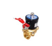 Válvula de agua cerrada serie 2W 1/4" 1/8" 1/2" 3/4" AC220V DC24V válvula solenoide eléctrica neumática, aceite y aire NC(2W040-10,DC36V)
