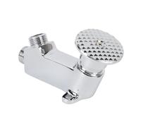 Válvula de Agua con Pedal para Grifo, Válvula de Pedal sinContacto de Latón, Válvula de Pedal Manos Libres para Grifo de Agua de Lavabo, Grifo de Lavabo de Baño Redondo
