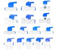 Válvula de agua de bola, conector rápido, tubo OD, filtros hembra de ósmosis inversa