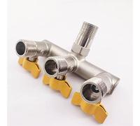 Válvula de agua latón DN15, válvula grifos cocina, grifo baño, entrada, for lavadora, 1 Uds(Gold 4pcs)