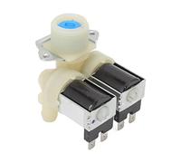 Válvula de agua para lavadora, Electroválvula de doble cabeza, Accesorios fáciles de instalar