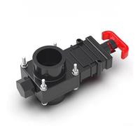 Válvula de aguas residuales para RV, válvula de compuerta con tapa a prueba de fugas para tanque de aguas residuales, válvula de corte para sistema de drenaje de caravana (40 mm)