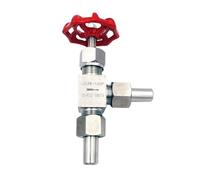 Válvula de aguja angular de acero inoxidable 304, válvulas de aguja soldadas, válvula de globo de alta presión(DN15 OD18mm)