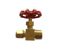 Válvula de aguja con manguito de tarjeta de alambre exterior de latón, alta presión(DN8 10mm)