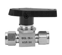 Válvula de aguja de alta presión industrial de acero inoxidable 304, 1 pieza, control de flujo duradero para agua, gas, líquidos (FZ/8)