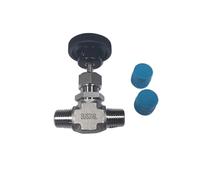 Válvula de aguja de gas de 2 vías NPT macho BSPP de 1/8 1/4 3/8 1/2 válvula de aguja de acero inoxidable 316 3000 psi (1/2 pulgada, NPT)