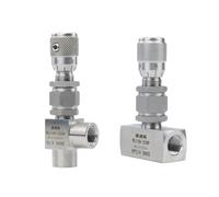 Válvula de aguja G 1/8 1/4 3/8 pulgadas NPT 1/2 de acero inoxidable 304 válvula reguladora de flujo (3/8 pulgadas, rosca G recta)