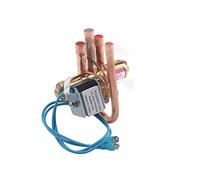 Válvula de aire acondicionado de 2 piezas de 4 vías para aire acondicionado, accesorios de mantenimiento de refrigeración de cobre, válvula inversa de cuatro vías para aire acondicionado
