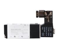 Válvula de aire solenoide neumática Baomain 4V110-06 DC24V 5 Vías 2 posiciones PT1/8" tipo de acción piloto interno, control eléctrico único