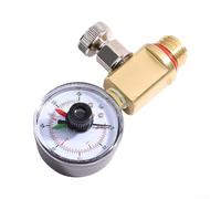 Válvula de alivio de aire de latón RV40600 para sistemas de filtro de piscina serie 4000, compatible con FNS y Clean & Clear, tamaño de rosca de 23,1 x 16,7 mm, amarillo/negro